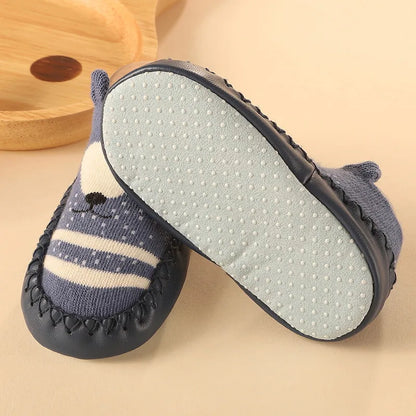 Chaussettes pour bébé, chaussures de couleur infantile pour garçons et filles