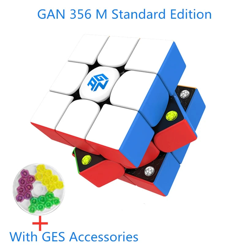 356M 3x3 Magnetic Speed Cube - Sticker less Professional Fidget Toy and Puzzle