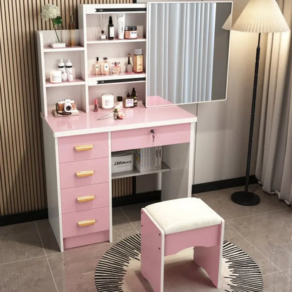 Bureau de coiffeuse Castle avec miroir éclairé