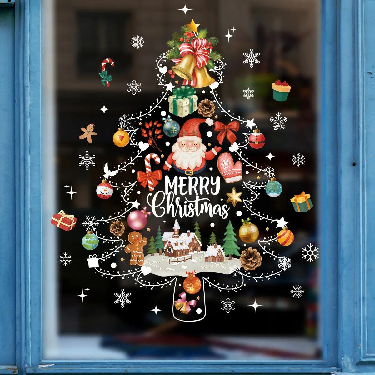 DIY Christmas Window Stickers for Festive Home Decor