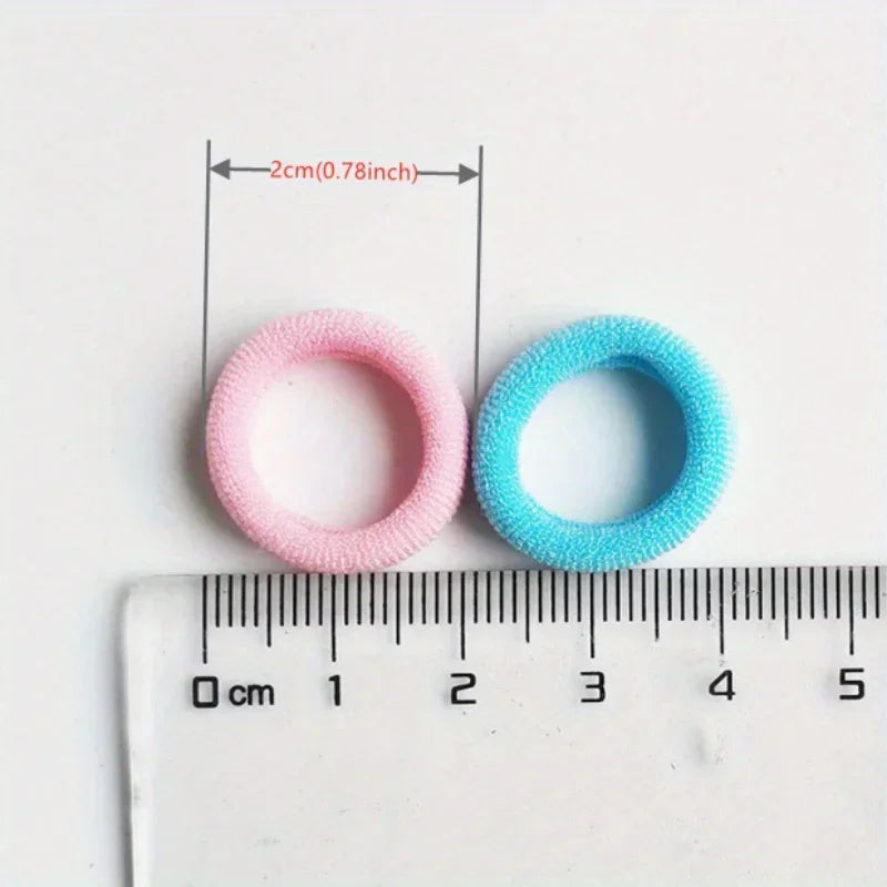 20/50 Stück elastische Haarbänder für Kinder – buntes Haargummi. 