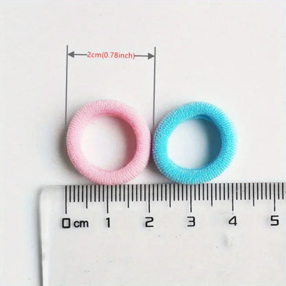 20/50 Stück elastische Haarbänder für Kinder – buntes Haargummi. 