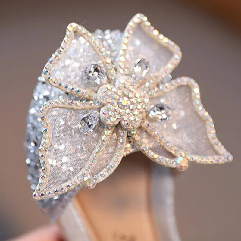 Summer Girls Sandals Fashion Rhinestone Bow