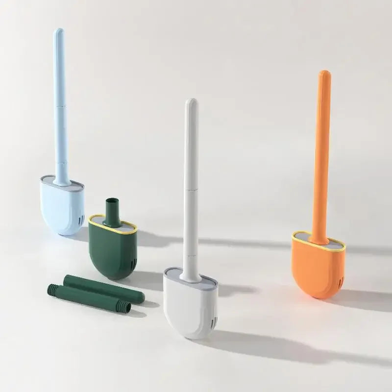 Long Handle Flexible Silicone Toilet Brush