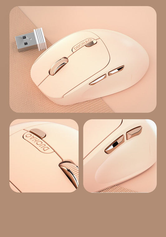 Cute Girl Mute Wireless Mouse