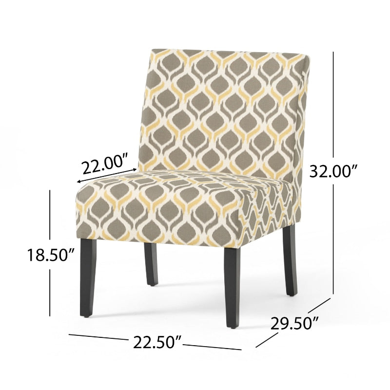Gray Slipper Chair & Sofa Set