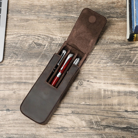 pen case, leather pen case, leather pen, leather pen holder, pen holder, leather pen pouch, pen pouch, pen box