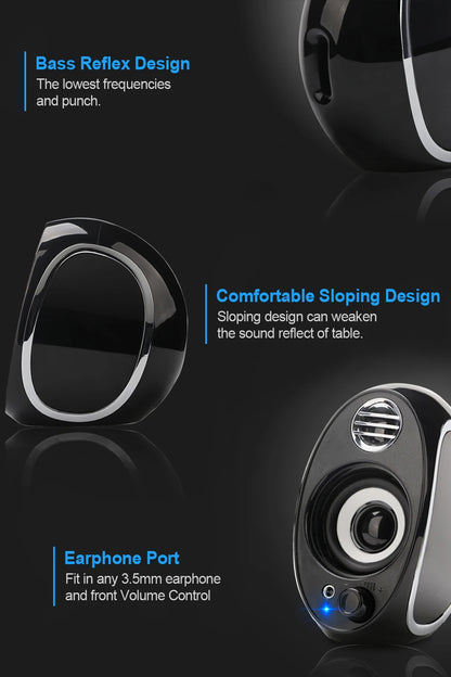 Haut-parleurs de bureau et caisson de basses A201