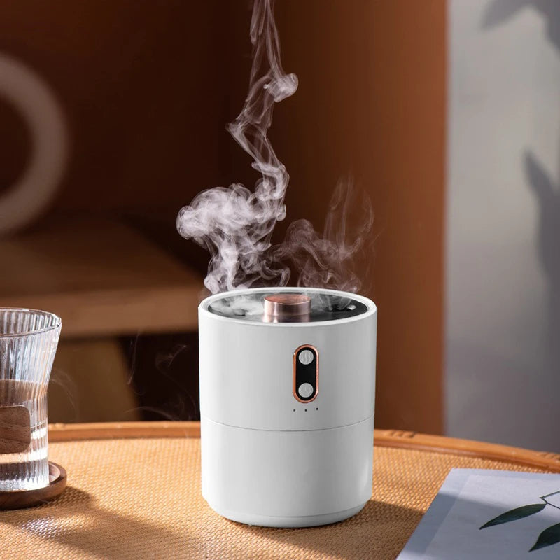 Elektrischer Ultraschall-Luftbefeuchter mit Doppeldüse und starkem Nebel, USB