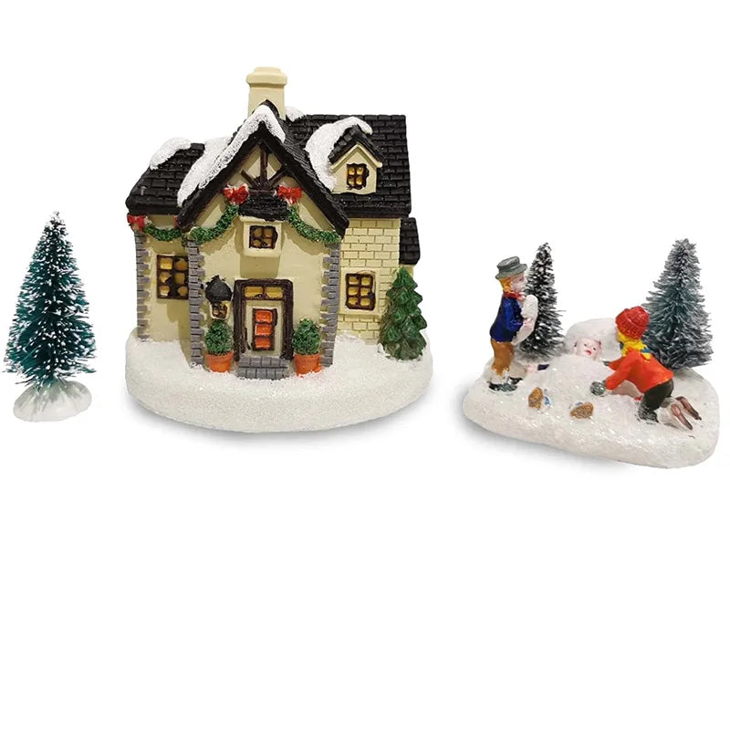 Christmas Village Set Accessories - Kids Figurines & Collectible Scene