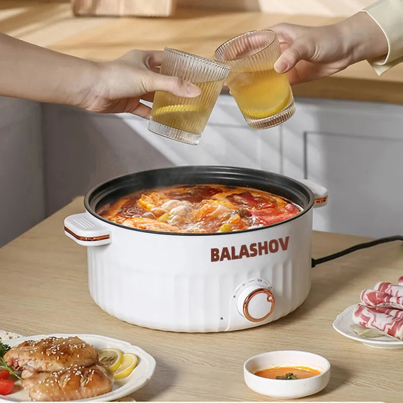 Multifunctional Electric Cooker Single/Double Layer Hot Pot Non-stick Pan