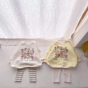 Baby Clothes Soft Flower Print T-shirt & Leggings
