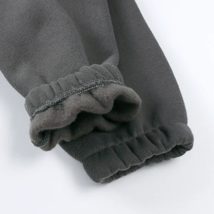 Toddler Winter Clothing with Plush Hooded Sweater