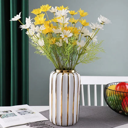 Vase en platine, pot de fleurs simple pour décoration de maison