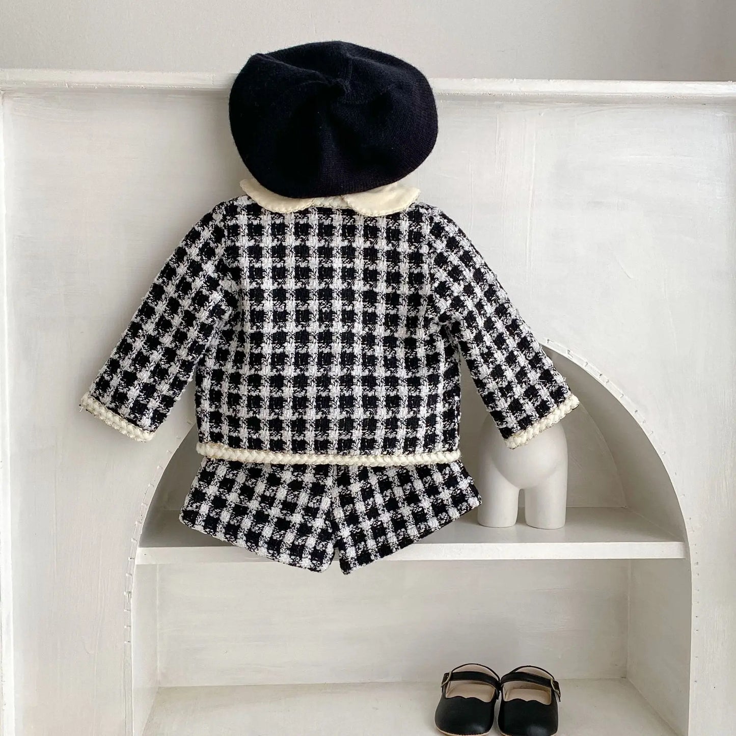 Baby Girl's Clothes Spring Plaid Long Sleeve