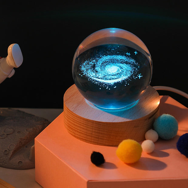 Galaxy Astronaut Ball Night Light -  Planet Bedside Lamp