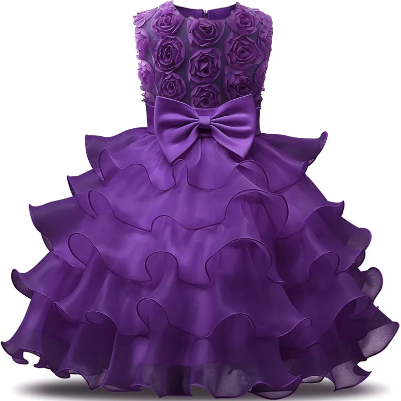 Sleeveless Princes Dress for Baby Girls