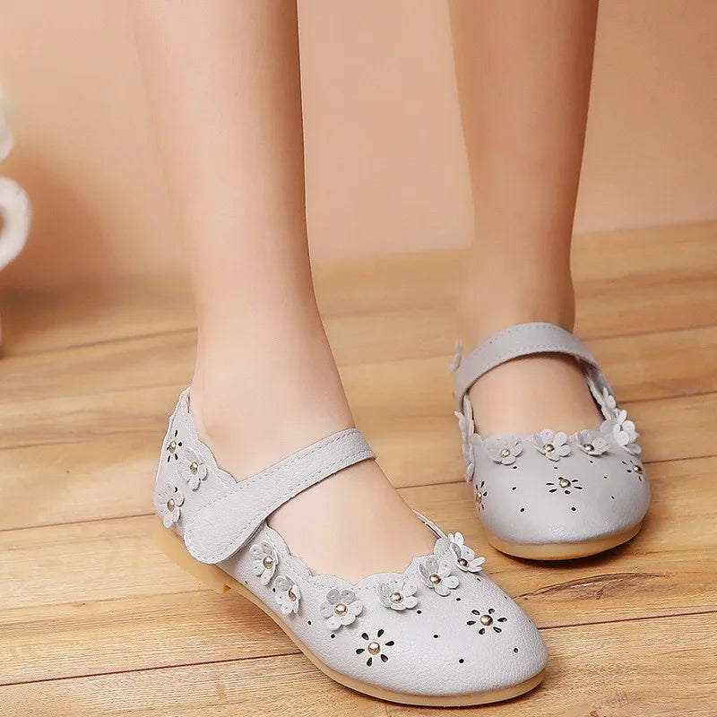 Flower Cut-Out Toddler Girl Flats