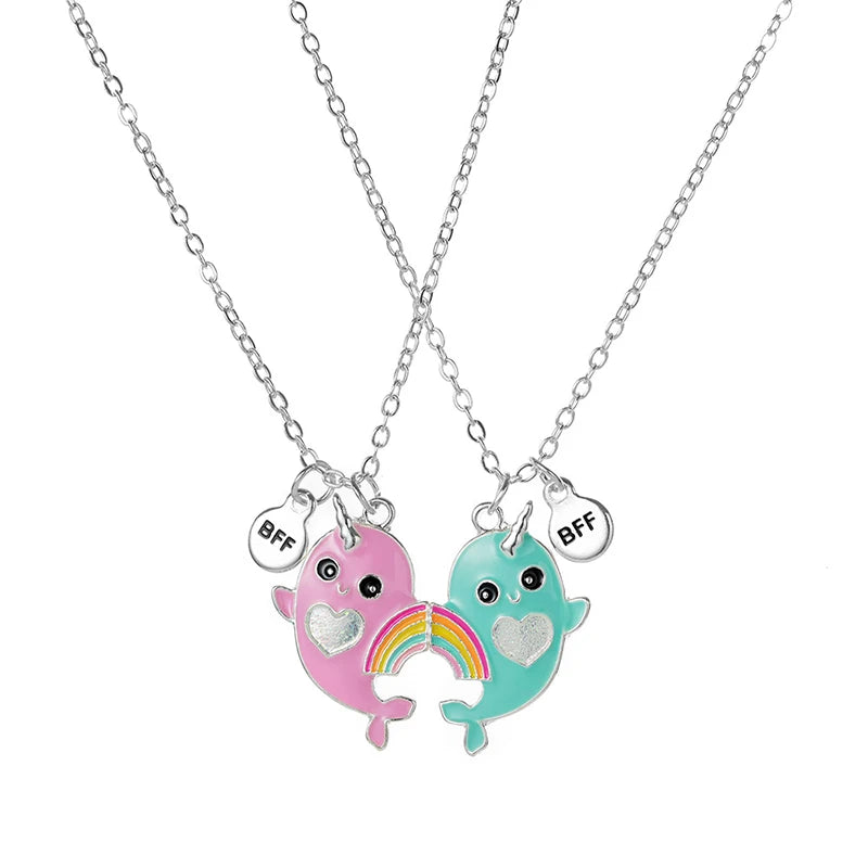 Cute Sushi BFF Necklaces Set