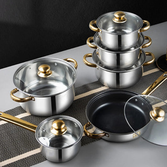 12-Piece Stainless Steel Cookware Set