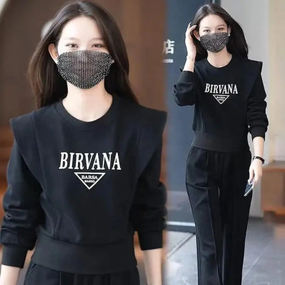 Korean Fashion 2-Piece Women's Sweatsuit