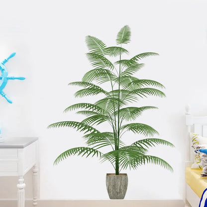 Waterproof Self-adhesive Green Plant Potted Wall Sticker