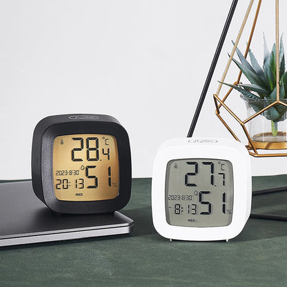 LED Alarm Clock with LCD Display and Temperature Monitor