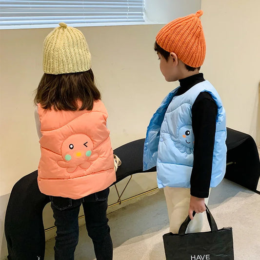 Veste gilet de dessin animé pour enfants