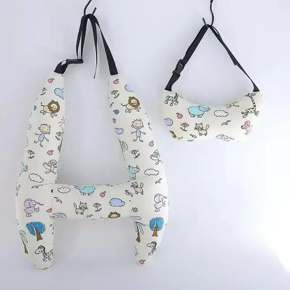 Coussin de soutien du cou pour enfant à motif animal mignon