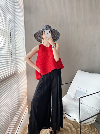 Summer Pleated Tops: Korean Aesthetic