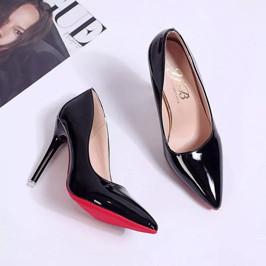 Women's Red Bottom Pointed Toe High Heel Shoes