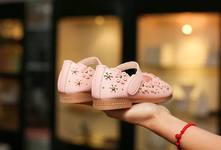 Flower Cut-Out Toddler Girl Flats