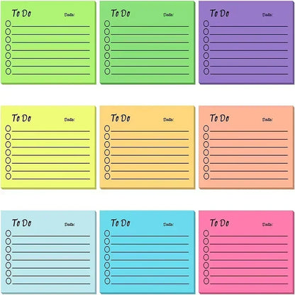 50 sheets Kawaii Solid To-Do List Memo Pads - Tearable Message Notes