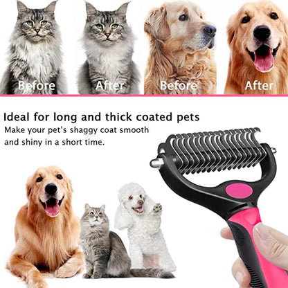 Pet Hair Remover & Grooming Brush