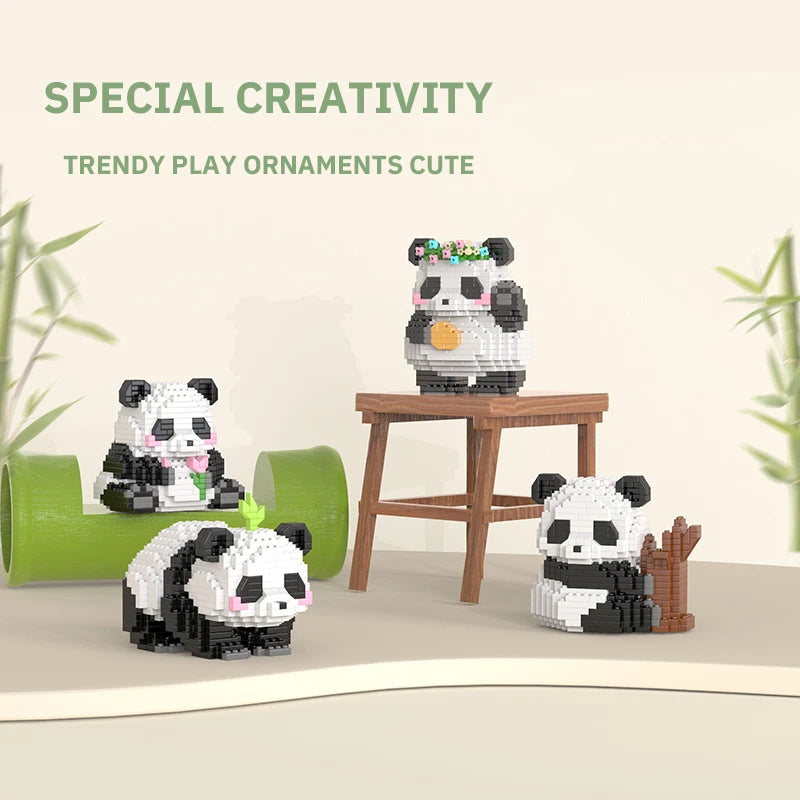 DIY Mini Panda Building Blocks