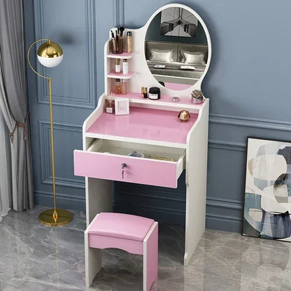 Makeup Vanity Desk Set with Makeup Dressing Table
