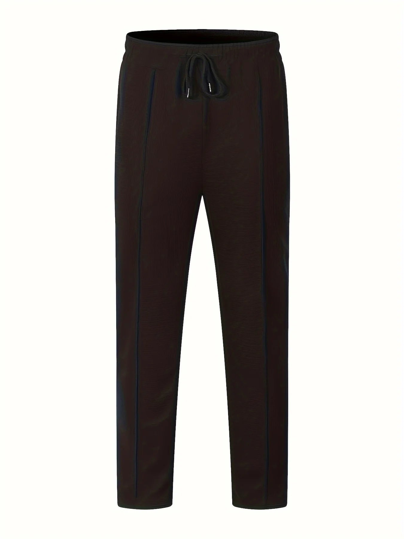 High Waist Men's Waffle Suit Pants