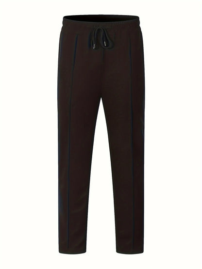 High Waist Men's Waffle Suit Pants