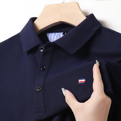 Breathable and Comfortable Embroidered Casual Fashion Polo Shirt