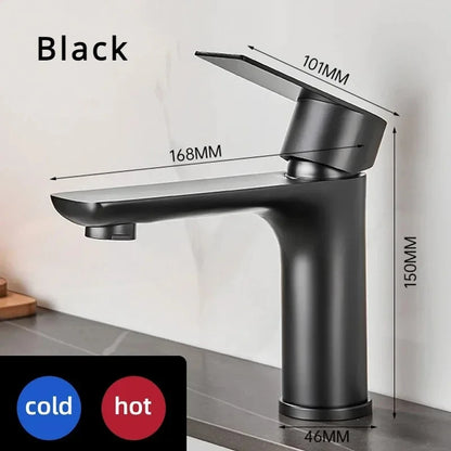 Stainless Steel Bathroom Hot/Cold Water Faucet