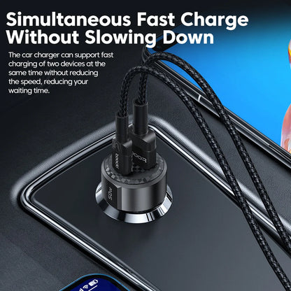 50W PD Type C USB Car Charger - Fast Charging