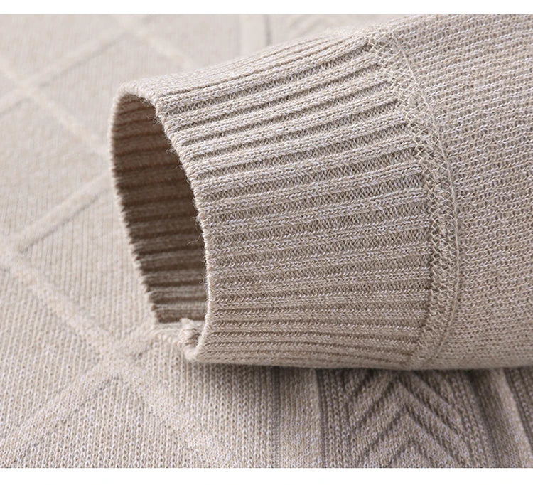 Versatile Men's Knit Pullover Sweater