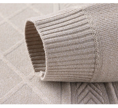 Versatile Men's Knit Pullover Sweater