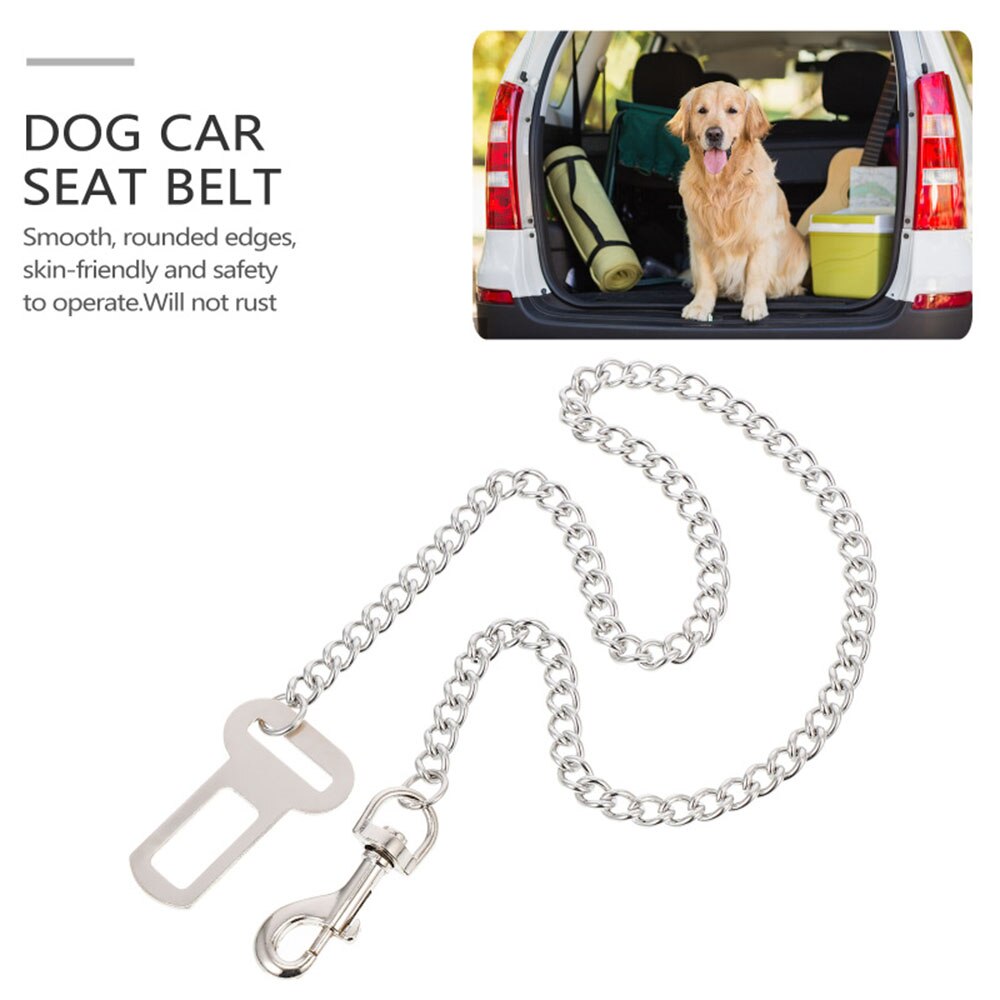 Chew-Proof Stainless Dog Seat Belt