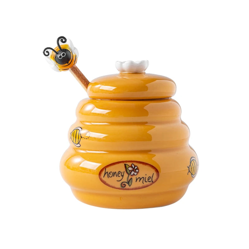 150 ml Bienenstock-Honigtopf aus Keramik