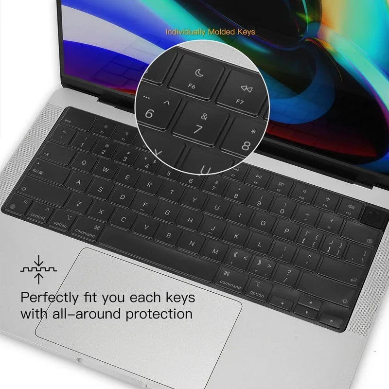 Hochwertige Tastaturabdeckung für verschiedene MacBook-Modelle