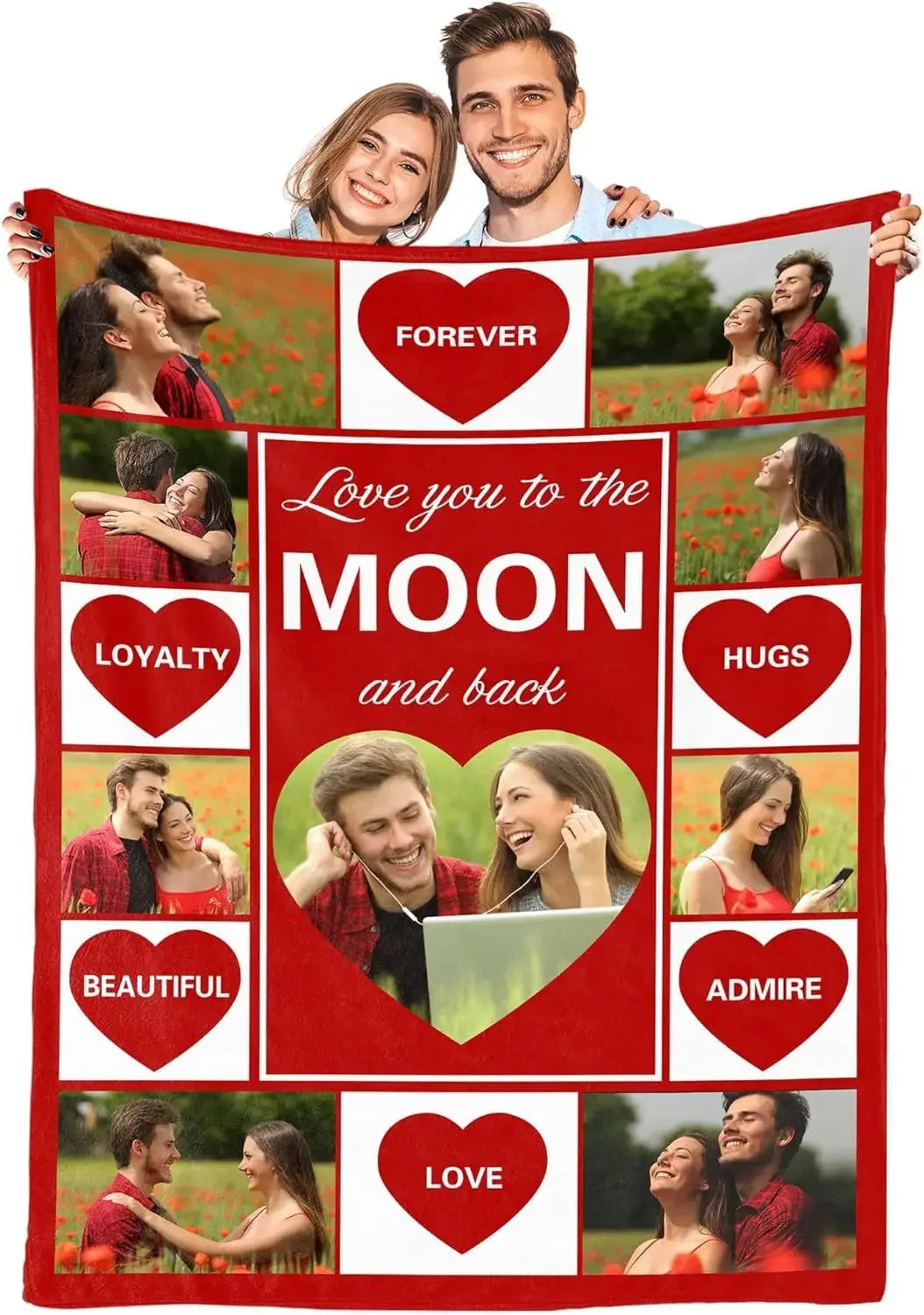 Couvertures photo pour cadeau de Noël, d'anniversaire ou de Saint-Valentin pour petit ami