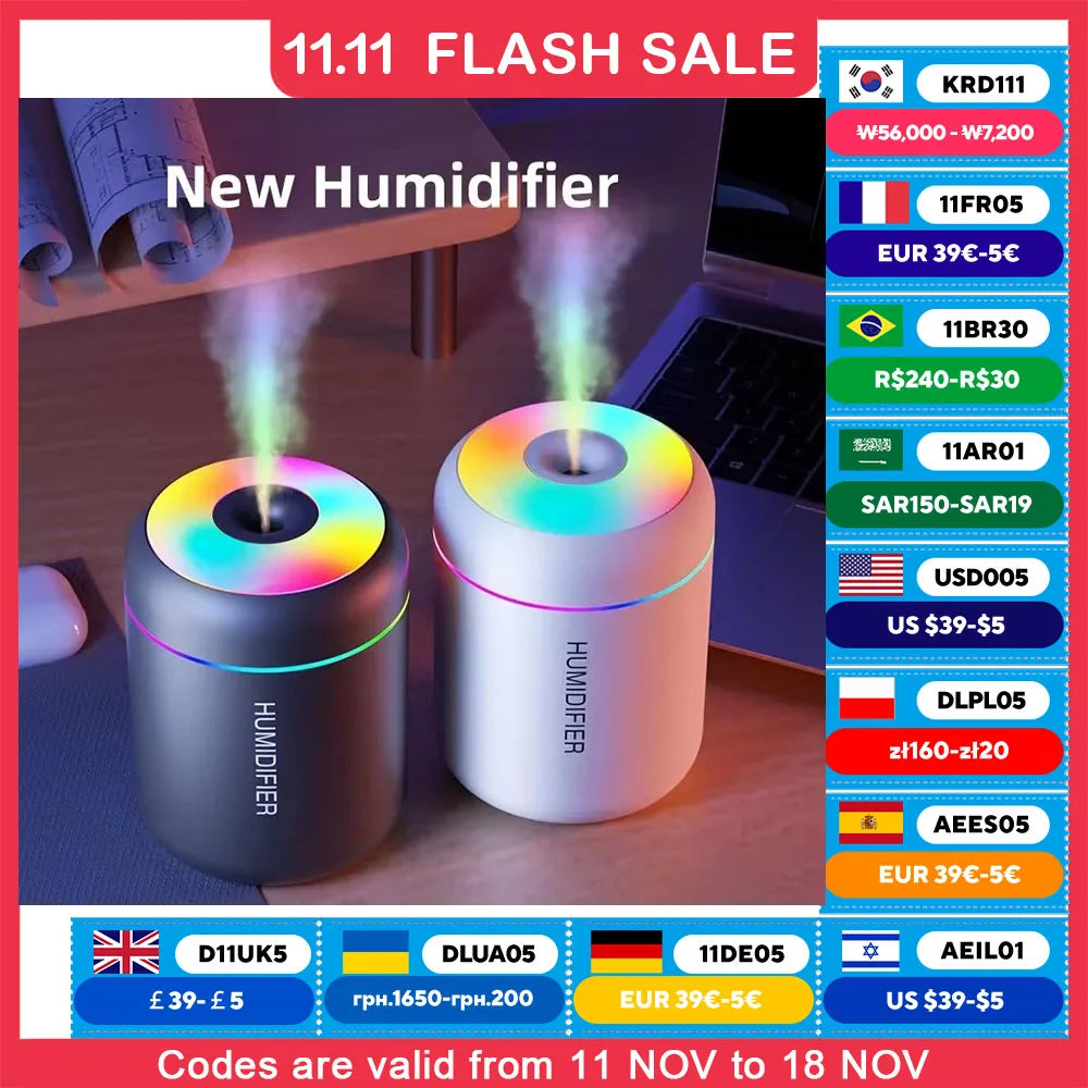 180ML Mini USB Electric Aroma Humidifier