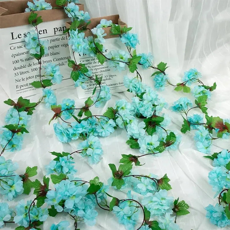 Silk Cherry Blossom Sakura Garland - Home & Party Decoration