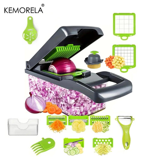 14/16-in-1 Multifunctional Vegetable and Onion Chopper